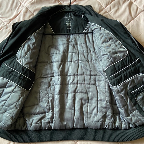 Black Calvin Klein bomber jacket - Picture 3 of 4